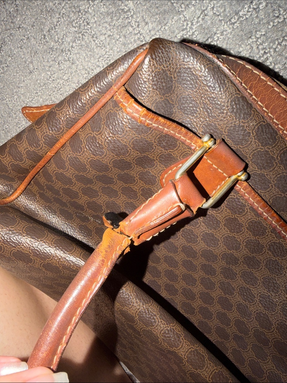 Celine Authentic Triomphe Macadam Bag - Picture 4 of 16